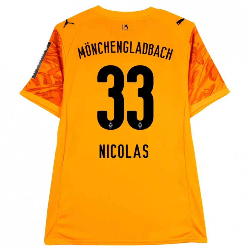 Danxen Mulher Moritz Nicolas #33 Preto Amarelo Laranja Camisola Guarda-Redes 2025/26 Camisa