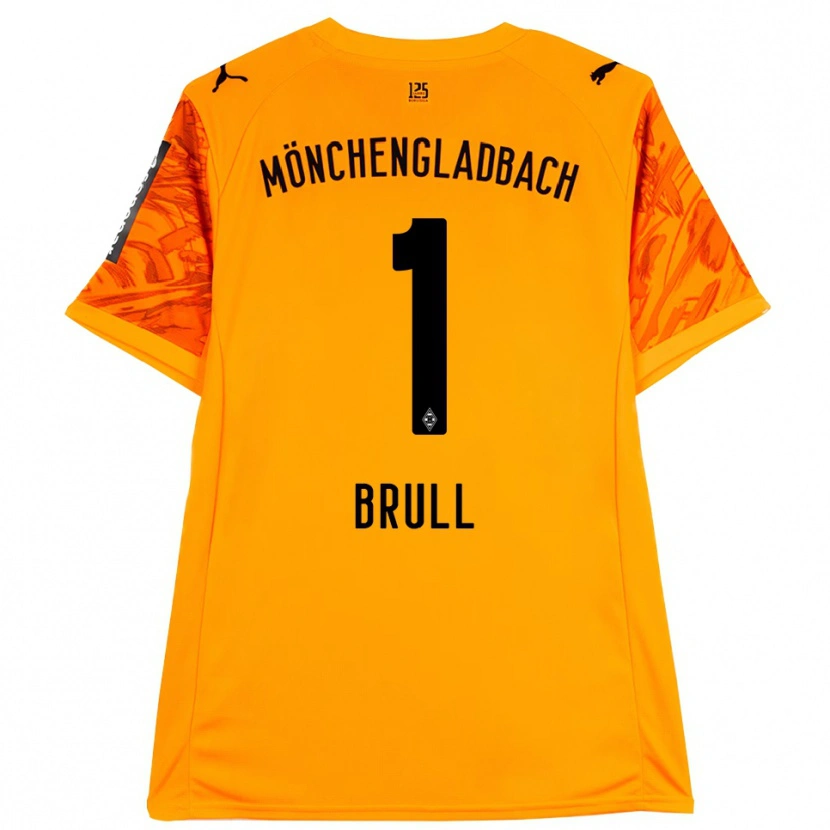Danxen Mulher Maximilian Brüll #1 Preto Amarelo Laranja Camisola Guarda-Redes 2025/26 Camisa