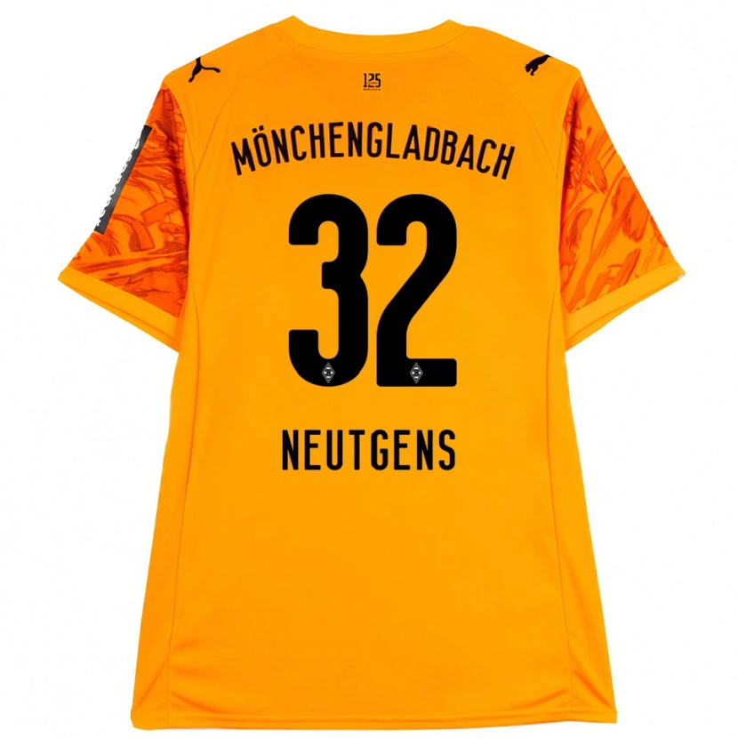 Danxen Mulher Maximilian Neutgens #32 Preto Amarelo Laranja Camisola Guarda-Redes 2025/26 Camisa
