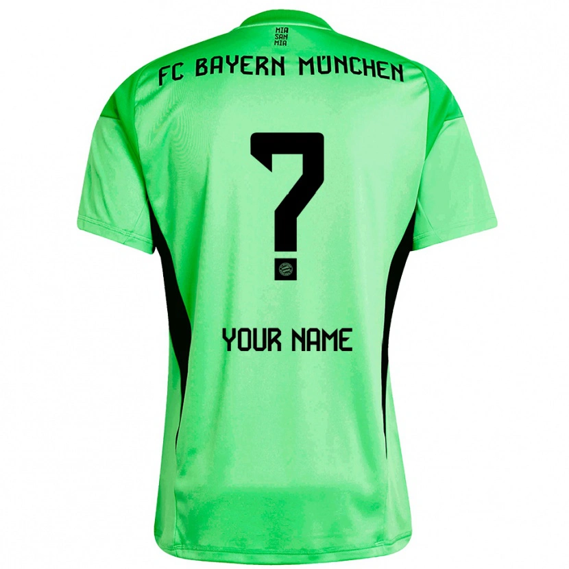 Danxen Mulher Bayern Munich Verde Amarelo Primavera Médio Camisola Guarda-Redes 2025/26 Camisa