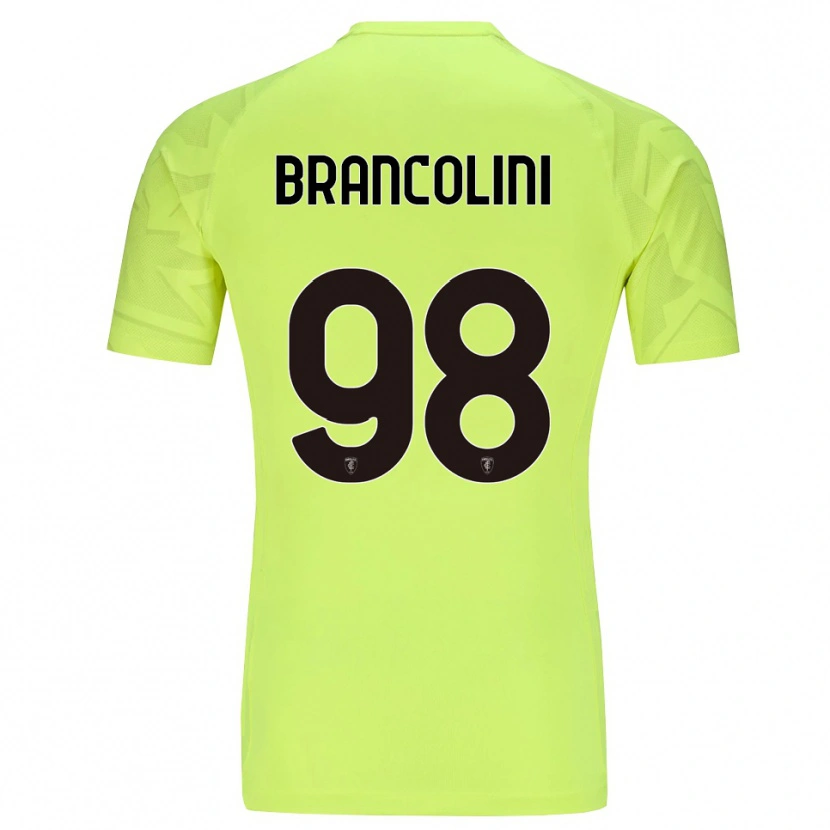 Danxen Mulher Federico Brancolini #98 Verde Fluorescente Camisola Guarda-Redes 2025/26 Camisa