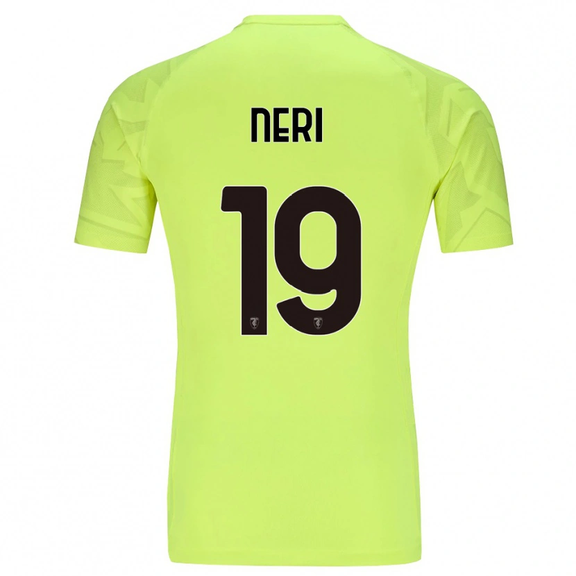 Danxen Mulher Christian Neri #19 Verde Fluorescente Camisola Guarda-Redes 2025/26 Camisa