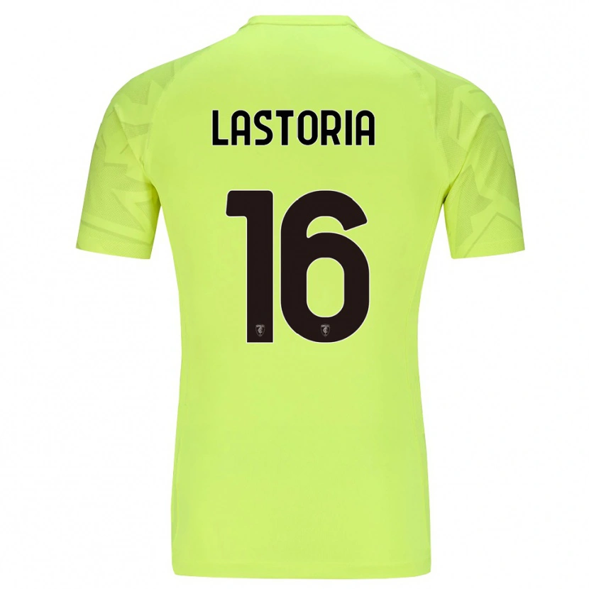 Danxen Mulher Tommaso Lastoria #16 Verde Fluorescente Camisola Guarda-Redes 2025/26 Camisa