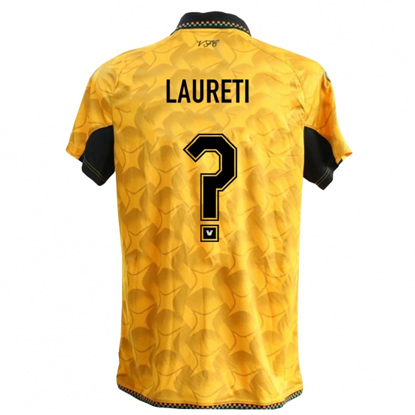 Danxen Mulher Tommaso Laureti #0 Amarelo Preto Camisola Guarda-Redes 2025/26 Camisa