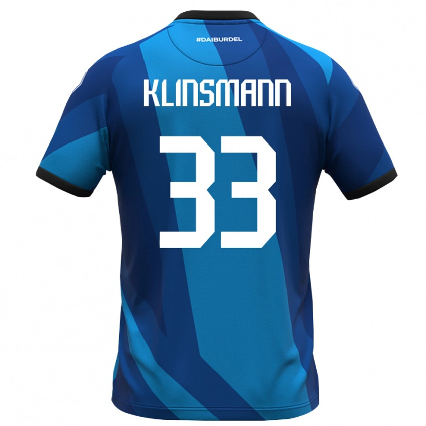 Danxen Mulher Jonathan Klinsmann #33 Azul Real Laranja Camisola Guarda-Redes 2025/26 Camisa