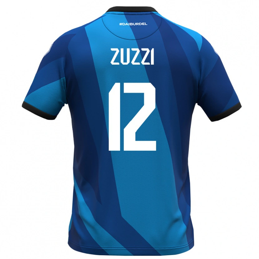 Danxen Mulher Riccardo Zuzzi #12 Azul Real Laranja Camisola Guarda-Redes 2025/26 Camisa