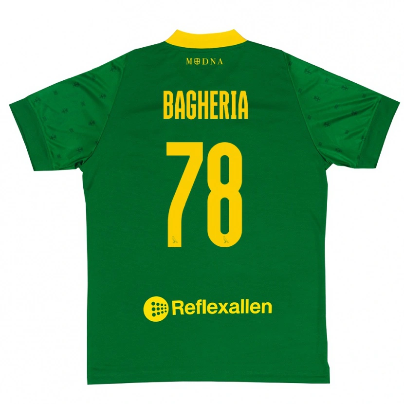 Danxen Mulher Fabrizio Bagheria #78 Verde Amarelo Camisola Guarda-Redes 2025/26 Camisa