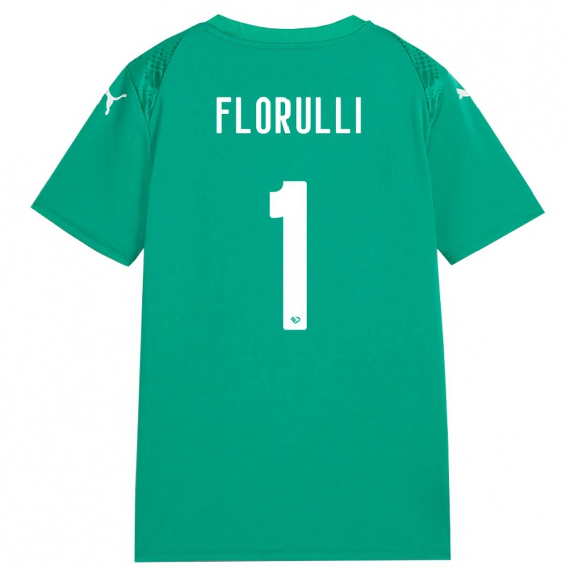 Danxen Mulher Gerlando Florulli #1 Verde Mar Branco Camisola Guarda-Redes 2025/26 Camisa