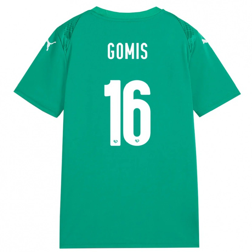 Danxen Mulher Alfred Gomis #16 Verde Mar Branco Camisola Guarda-Redes 2025/26 Camisa