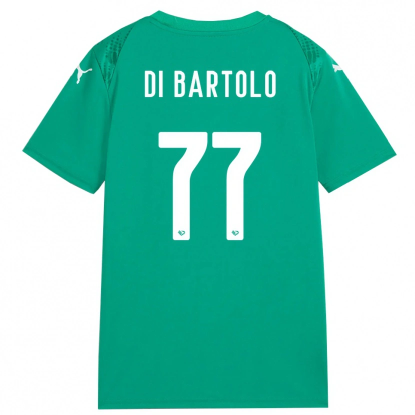 Danxen Mulher Francesco Di Bartolo #77 Verde Mar Branco Camisola Guarda-Redes 2025/26 Camisa