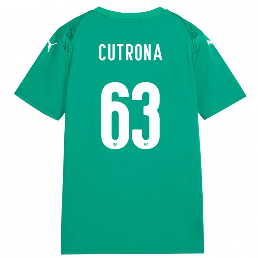 Danxen Mulher Francesco Cutrona #63 Verde Mar Branco Camisola Guarda-Redes 2025/26 Camisa