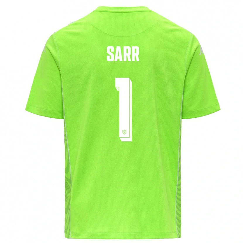 Danxen Mulher Mouhamadou Sarr #1 Verde Grama Branco Camisola Guarda-Redes 2025/26 Camisa
