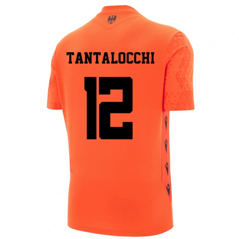 Danxen Mulher Elia Tantalocchi #12 Laranja Escuro Preto Camisola Guarda-Redes 2025/26 Camisa