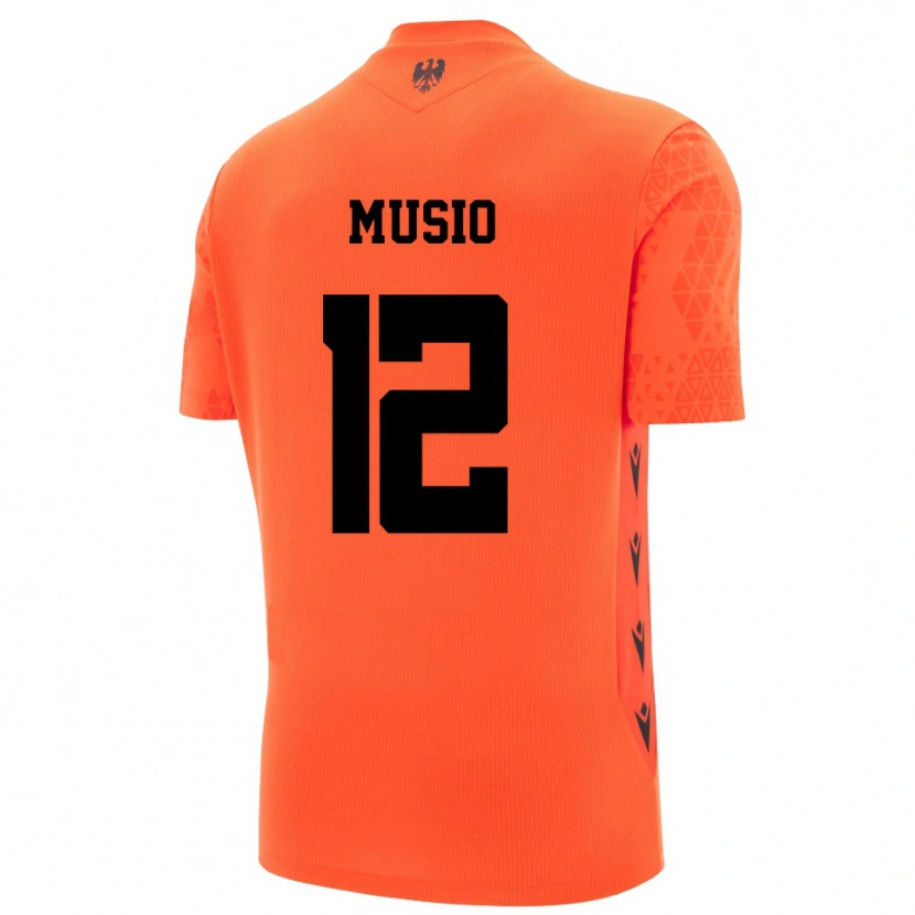 Danxen Mulher Luca Musio #12 Laranja Escuro Preto Camisola Guarda-Redes 2025/26 Camisa