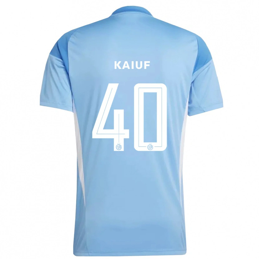 Danxen Mulher Sharif Kaiuf #40 Azul Claro Branco Camisola Guarda-Redes 2025/26 Camisa
