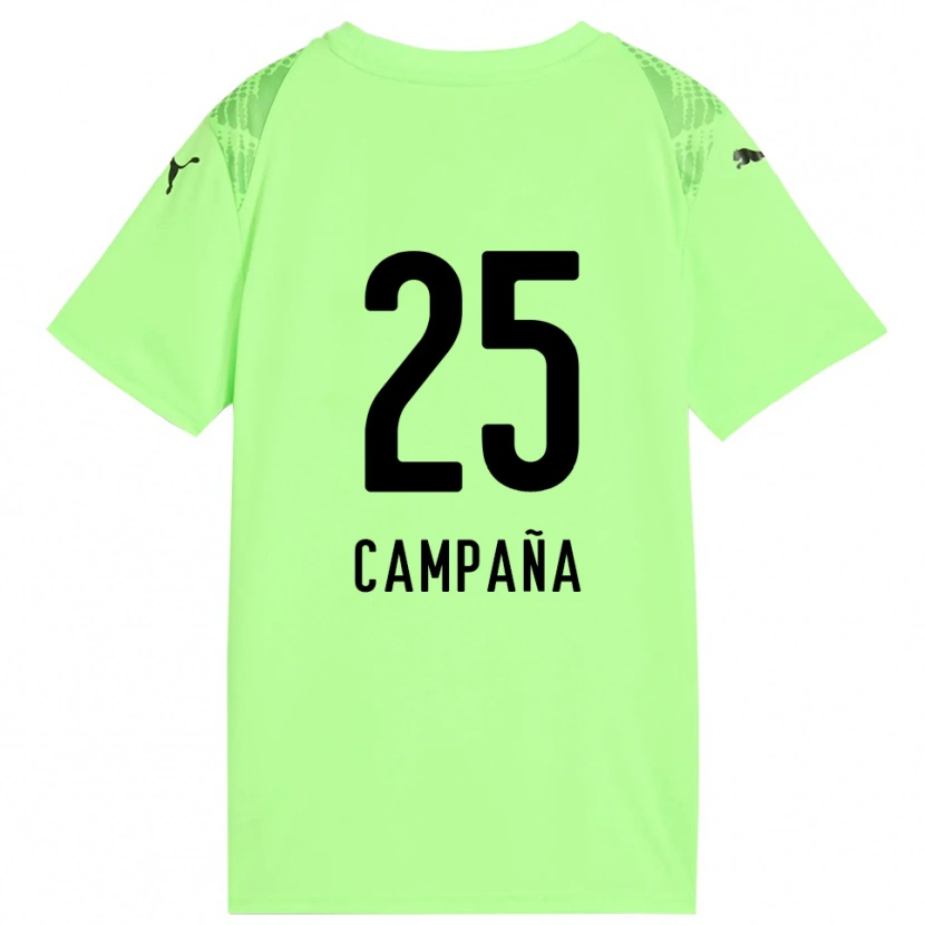 Danxen Mulher Martín Campaña #25 Preto Verde Pálido Camisola Guarda-Redes 2025/26 Camisa