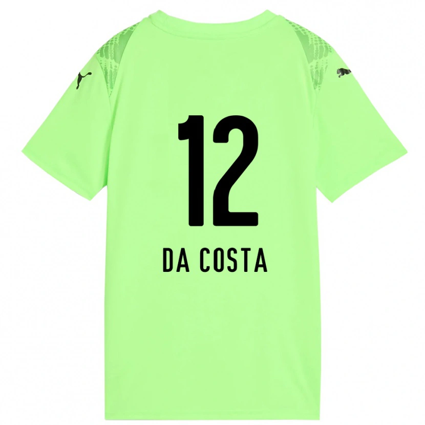 Danxen Mulher Paulo da Costa #12 Preto Verde Pálido Camisola Guarda-Redes 2025/26 Camisa
