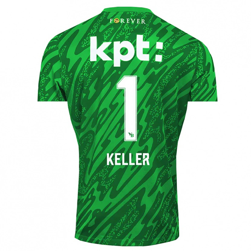 Danxen Mulher Marvin Keller #1 Branco Verde Camisola Guarda-Redes 2025/26 Camisa