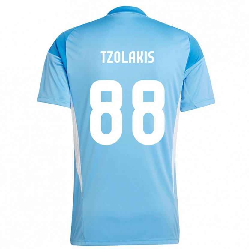 Danxen Mulher Konstantinos Tzolakis #88 Azul Céu Profundo Camisola Guarda-Redes 2025/26 Camisa