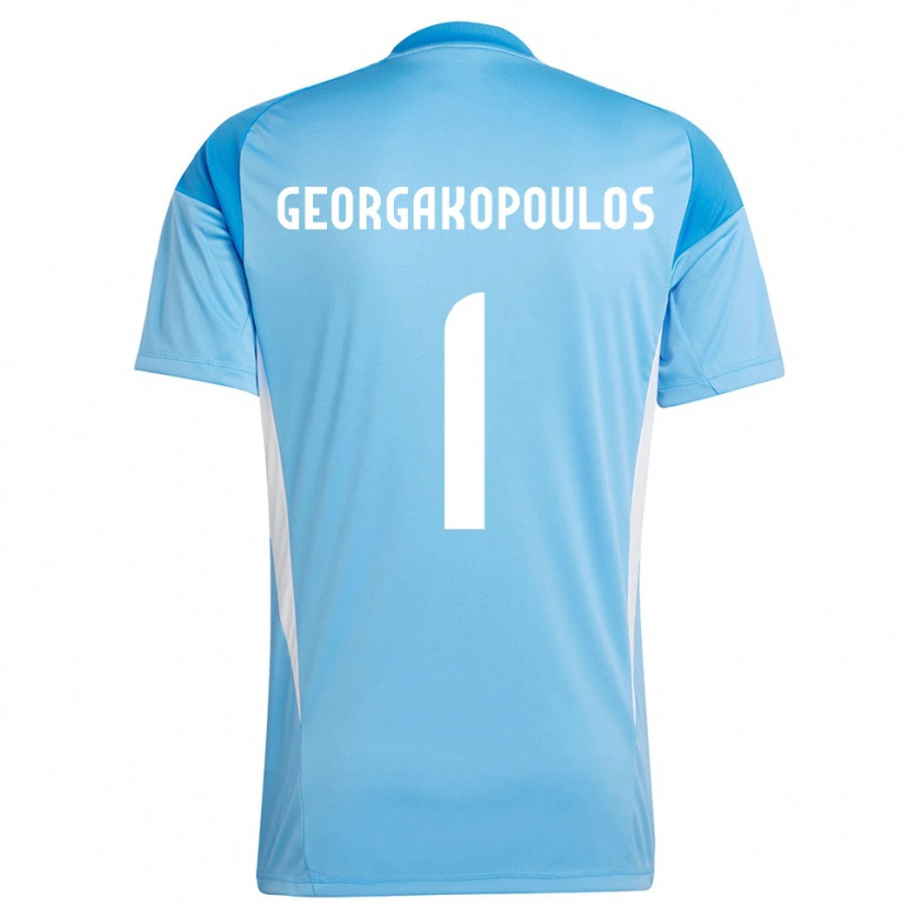 Danxen Mulher Iason Georgakopoulos #1 Azul Céu Profundo Camisola Guarda-Redes 2025/26 Camisa