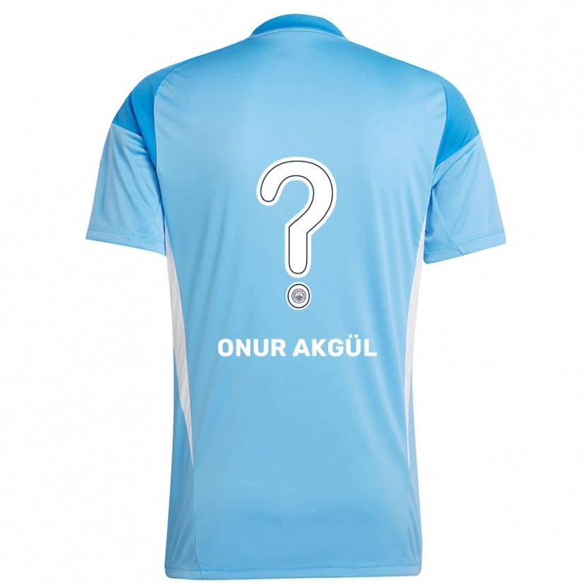 Danxen Mulher Rüzgar Onur Akgül #0 Azul Real Branco Camisola Guarda-Redes 2025/26 Camisa