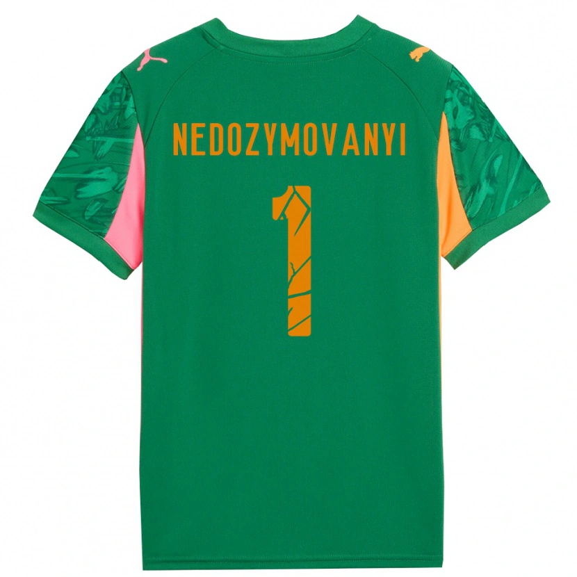Danxen Mulher Artem Nedozymovanyi #1 Rosa Laranja Verde Camisola Guarda-Redes 2025/26 Camisa