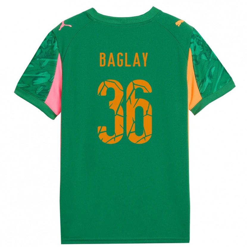 Danxen Mulher Rostyslav Baglay #36 Rosa Laranja Verde Camisola Guarda-Redes 2025/26 Camisa