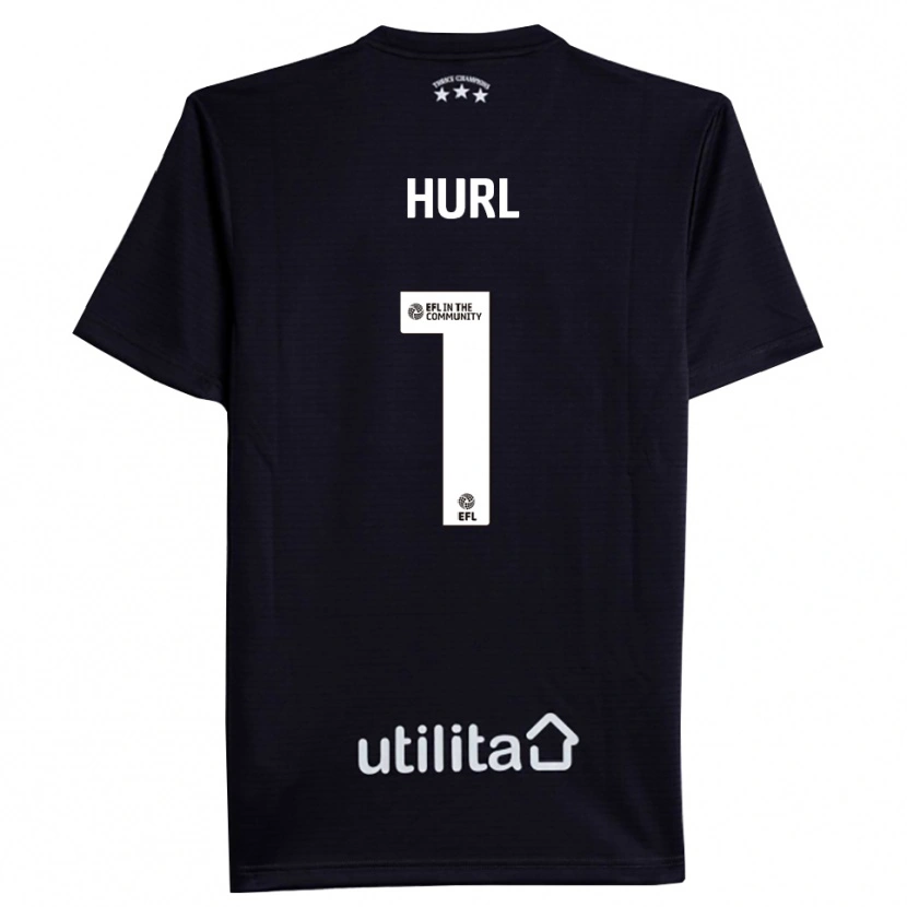 Danxen Mulher Francis Hurl #1 Preto Branco Camisola Guarda-Redes 2025/26 Camisa