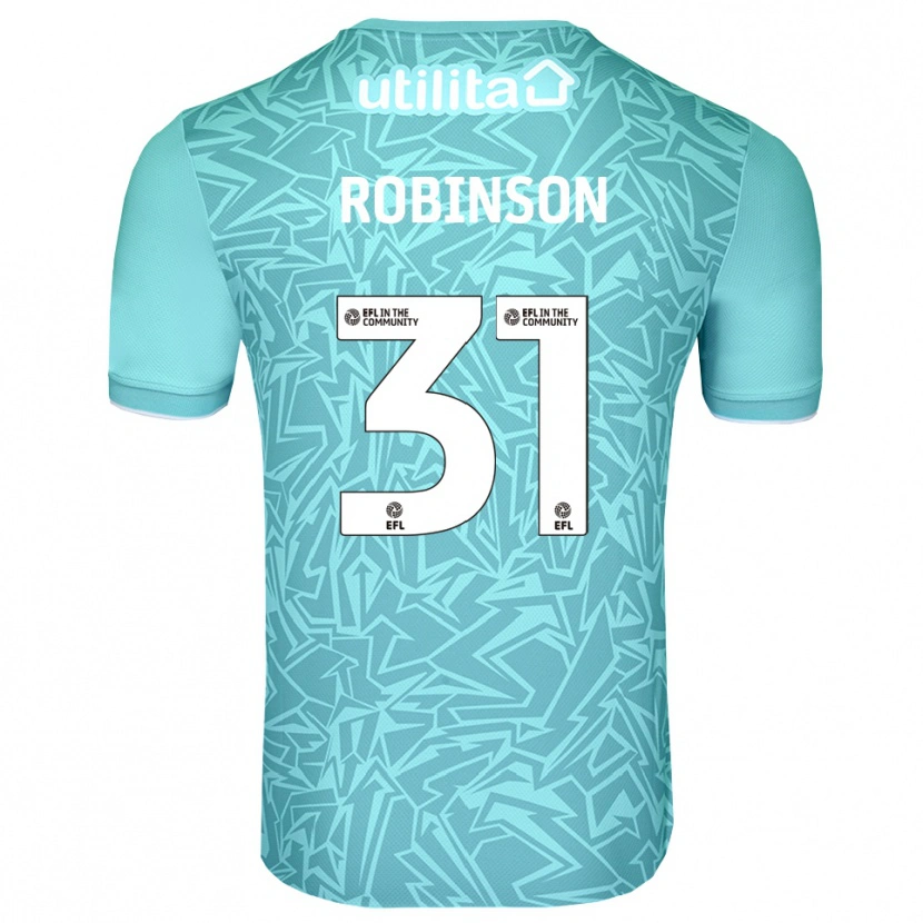 Danxen Mulher Leah Robinson #31 Azul Claro Camisola Guarda-Redes 2025/26 Camisa