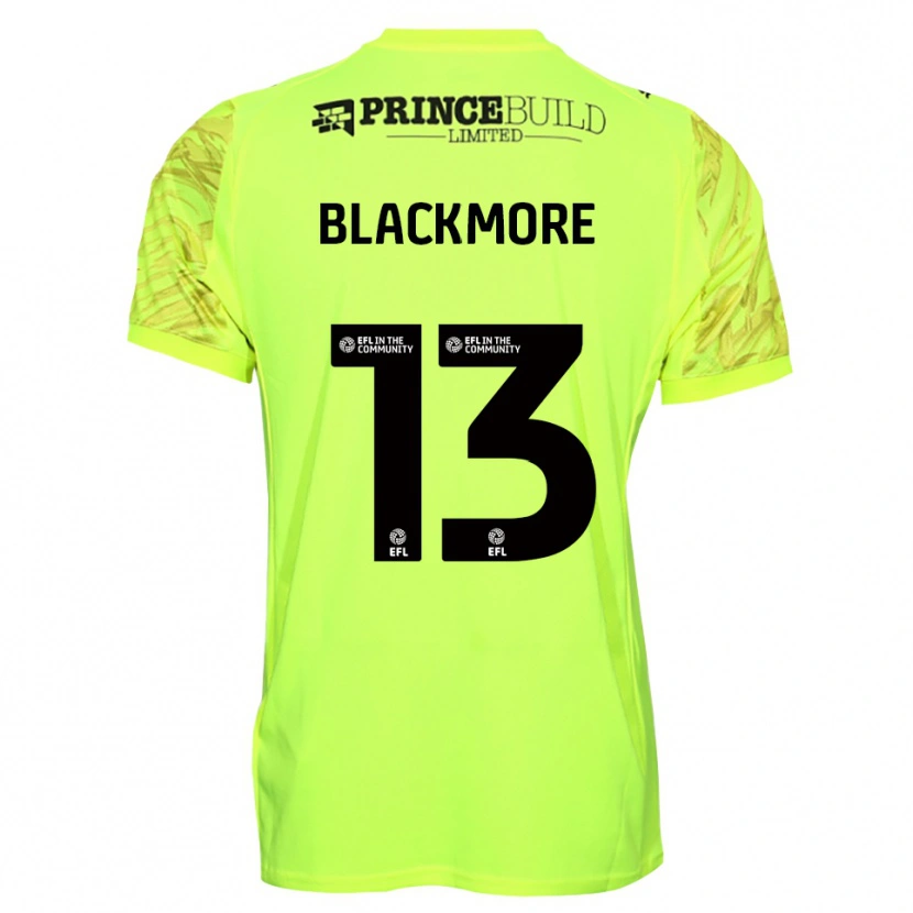 Danxen Mulher Will Blackmore #13 Preto Verde Fluorescente Camisola Guarda-Redes 2025/26 Camisa