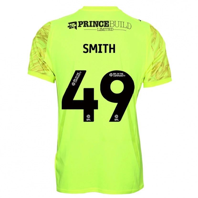 Danxen Mulher Bastian Smith #49 Preto Verde Fluorescente Camisola Guarda-Redes 2025/26 Camisa