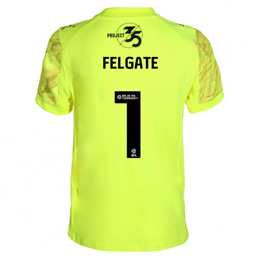 Danxen Mulher Lily Felgate #1 Preto Verde Fluorescente Camisola Guarda-Redes 2025/26 Camisa