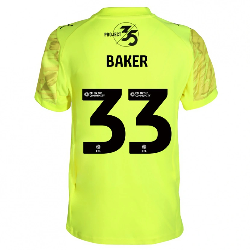 Danxen Mulher Zak Baker #33 Preto Verde Fluorescente Camisola Guarda-Redes 2025/26 Camisa