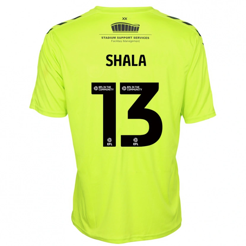 Danxen Mulher Laurence Shala #13 Verde Fluorescente Camisola Guarda-Redes 2025/26 Camisa