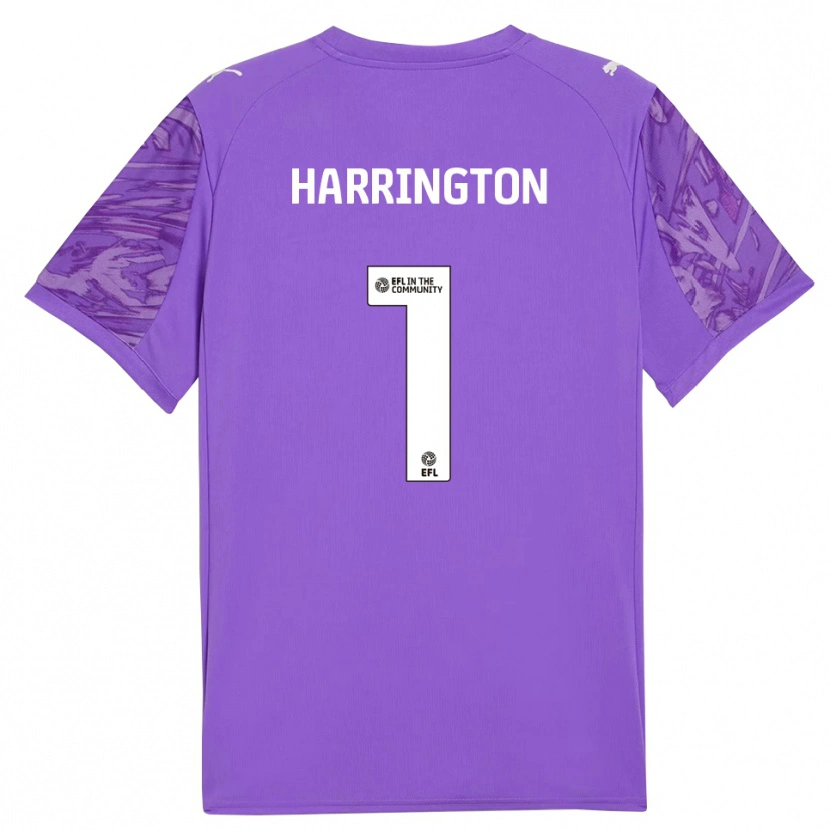 Danxen Mulher David Harrington #1 Vermelho Roxo Camisola Guarda-Redes 2025/26 Camisa
