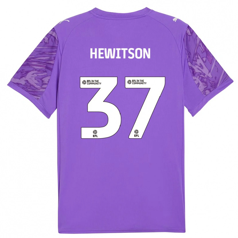 Danxen Mulher Luke Hewitson #37 Vermelho Roxo Camisola Guarda-Redes 2025/26 Camisa