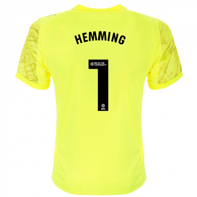 Danxen Mulher Zach Hemming #1 Preto Amarelo Camisola Guarda-Redes 2025/26 Camisa