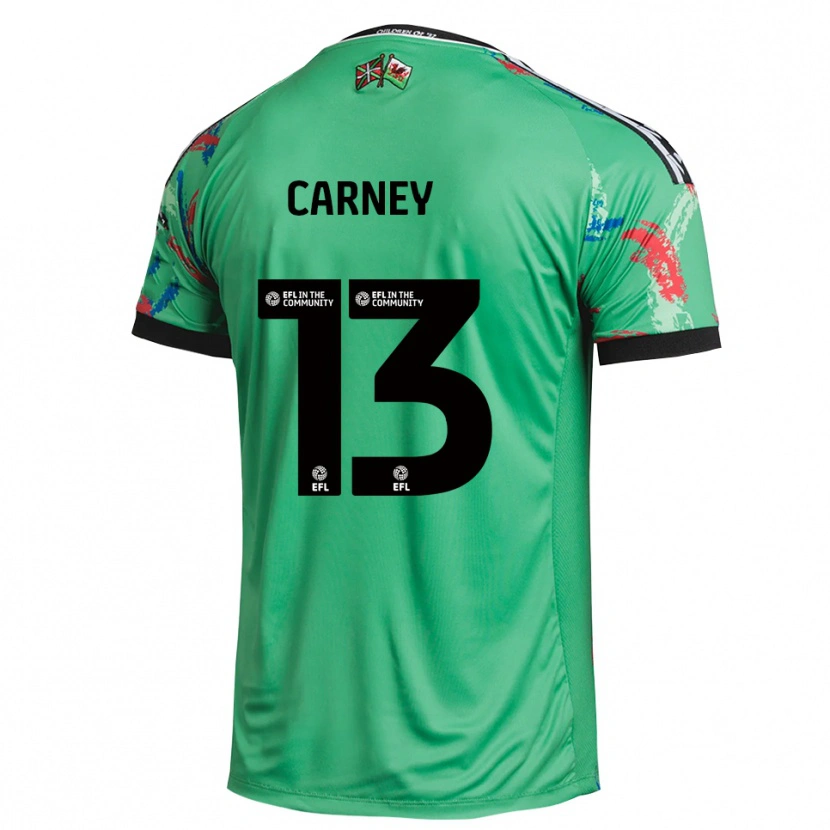 Danxen Mulher Jacob Carney #13 Vermelho Verde Camisola Guarda-Redes 2025/26 Camisa