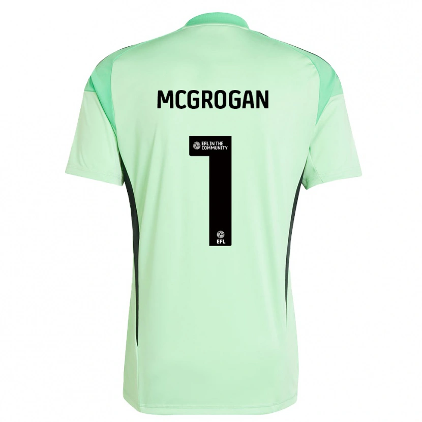 Danxen Mulher Emily Mcgrogan #1 Preto Verde Claro Camisola Guarda-Redes 2025/26 Camisa