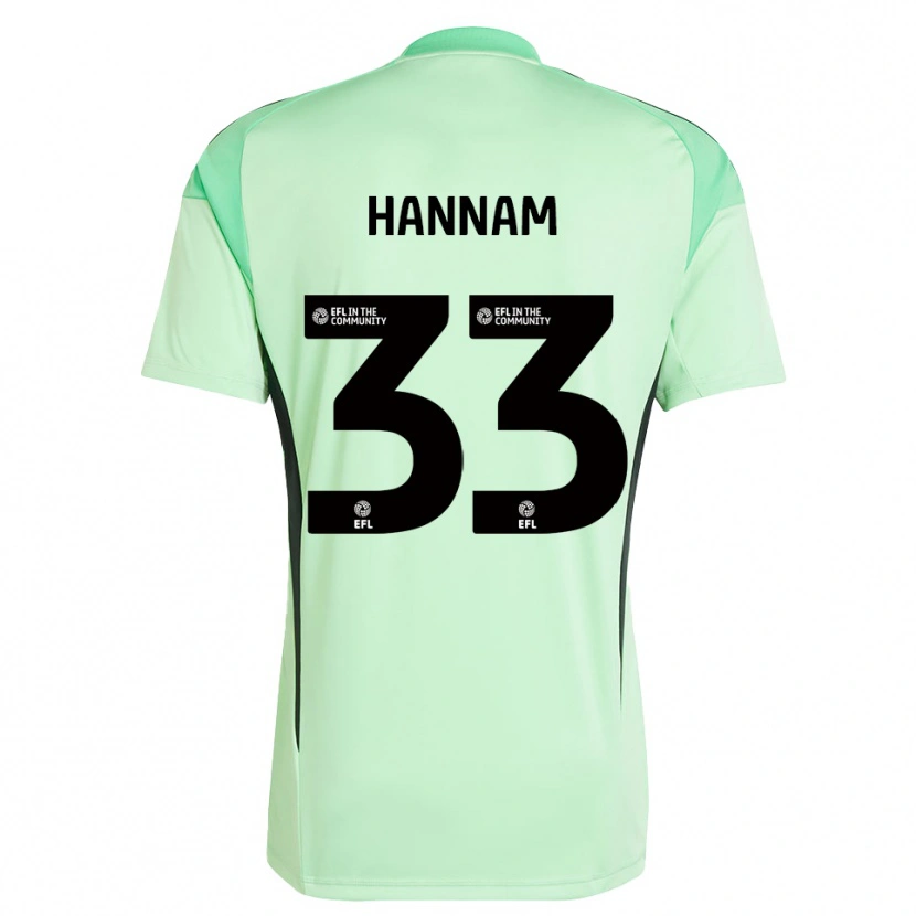 Danxen Mulher Shawna Hannam #33 Preto Verde Claro Camisola Guarda-Redes 2025/26 Camisa