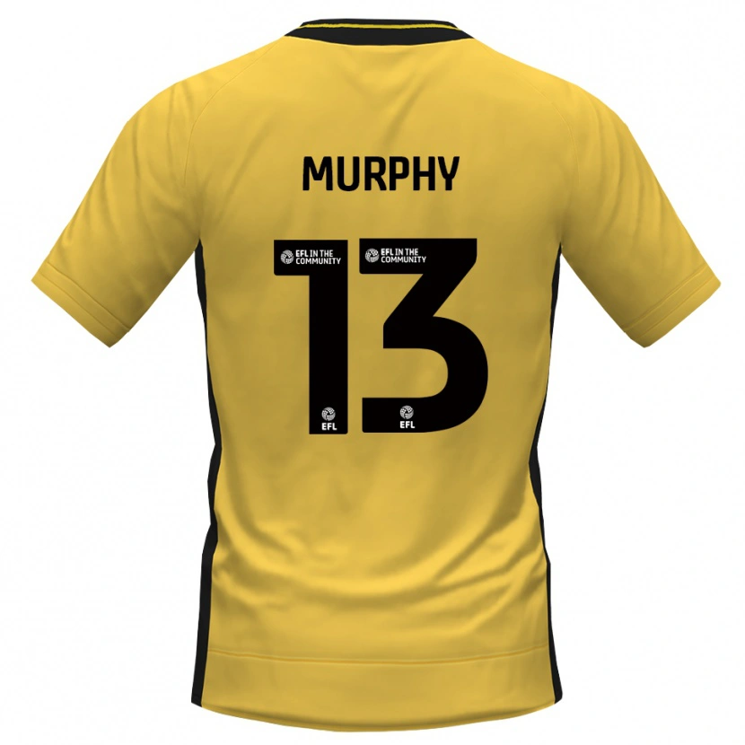 Danxen Mulher Joe Murphy #13 Preto Amarelo Camisola Guarda-Redes 2025/26 Camisa