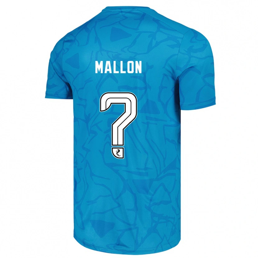 Danxen Mulher Ryan Mallon #0 Branco Azul Camisola Guarda-Redes 2025/26 Camisa