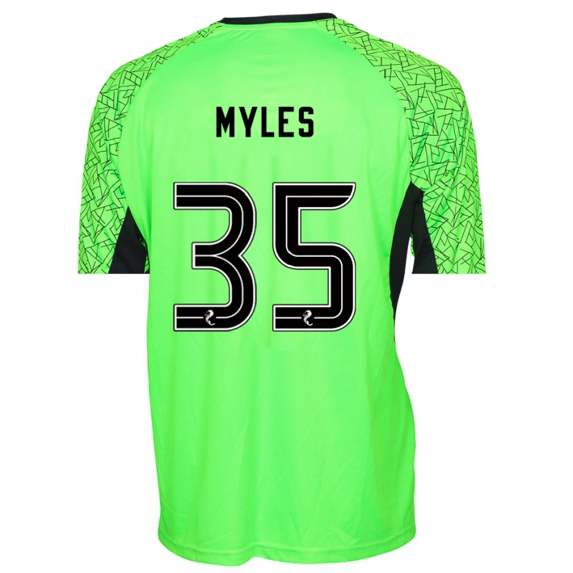 Danxen Mulher Evan Myles #35 Verde Preto Camisola Guarda-Redes 2025/26 Camisa
