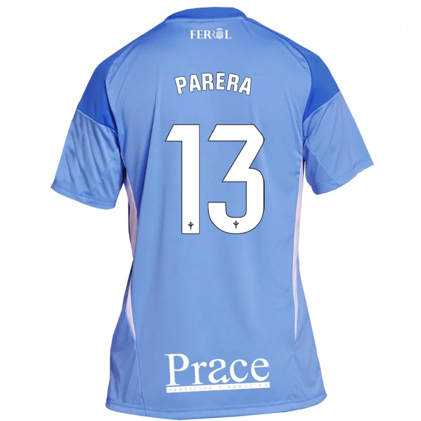 Danxen Mulher Miquel Parera #13 Azul Claro Branco Camisola Guarda-Redes 2025/26 Camisa