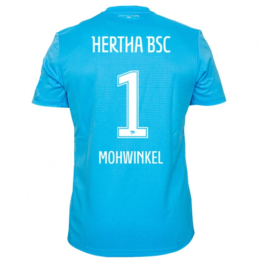 Danxen Mulher Maximilian Mohwinkel #1 Azul Claro Branco Camisola Guarda-Redes 2025/26 Camisa