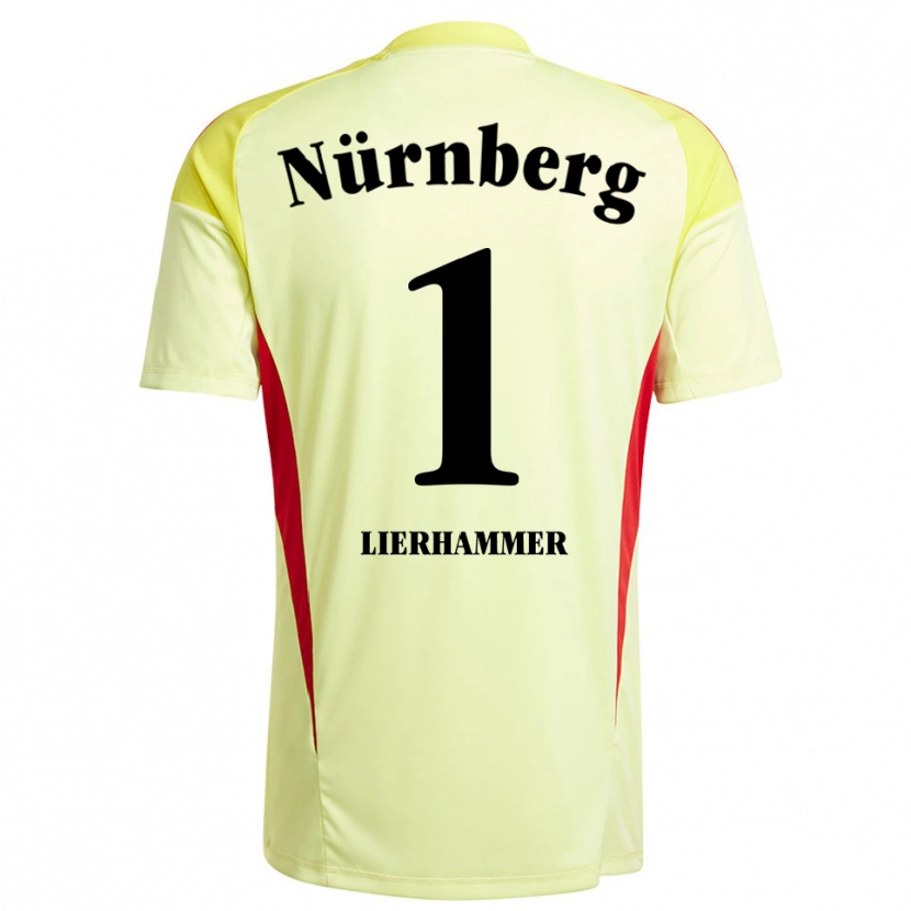 Danxen Mulher Tim Lierhammer #1 Amarelo Preto Camisola Guarda-Redes 2025/26 Camisa