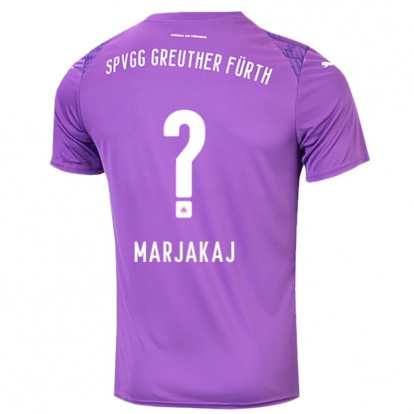 Danxen Mulher Sabina Marjakaj #0 Roxo Branco Camisola Guarda-Redes 2025/26 Camisa