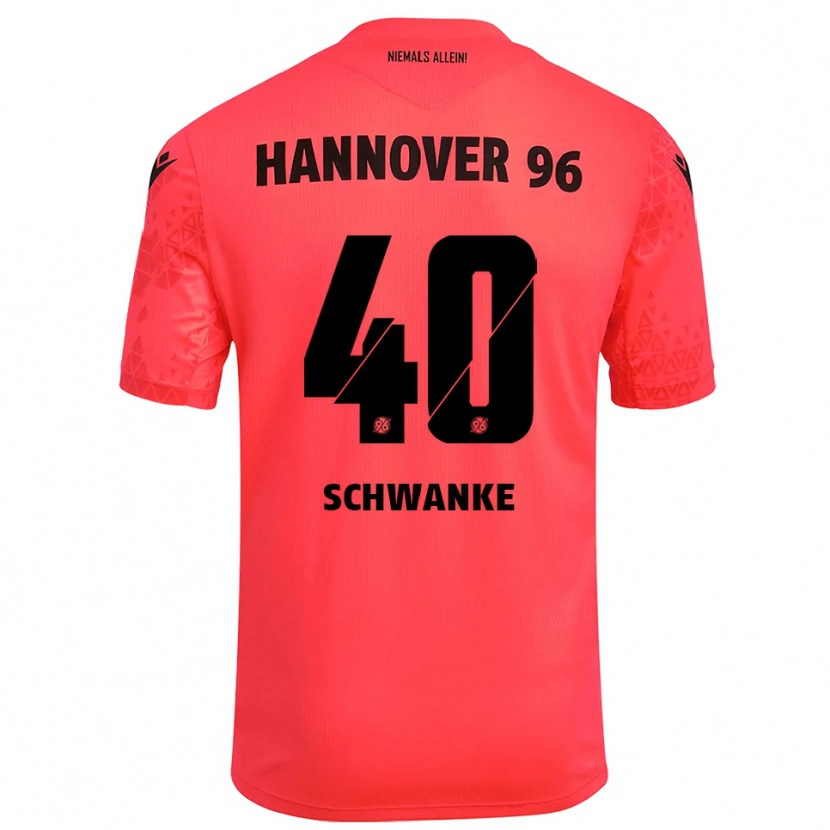 Danxen Mulher Jonas Schwanke #40 Vermelho Preto Camisola Guarda-Redes 2025/26 Camisa