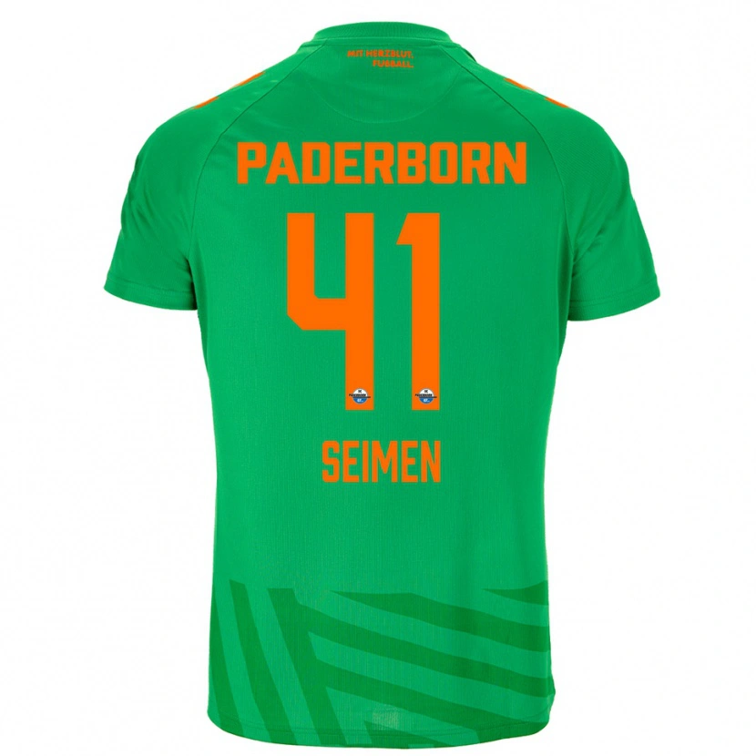 Danxen Mulher Dennis Seimen #41 Verde Laranja Camisola Guarda-Redes 2025/26 Camisa