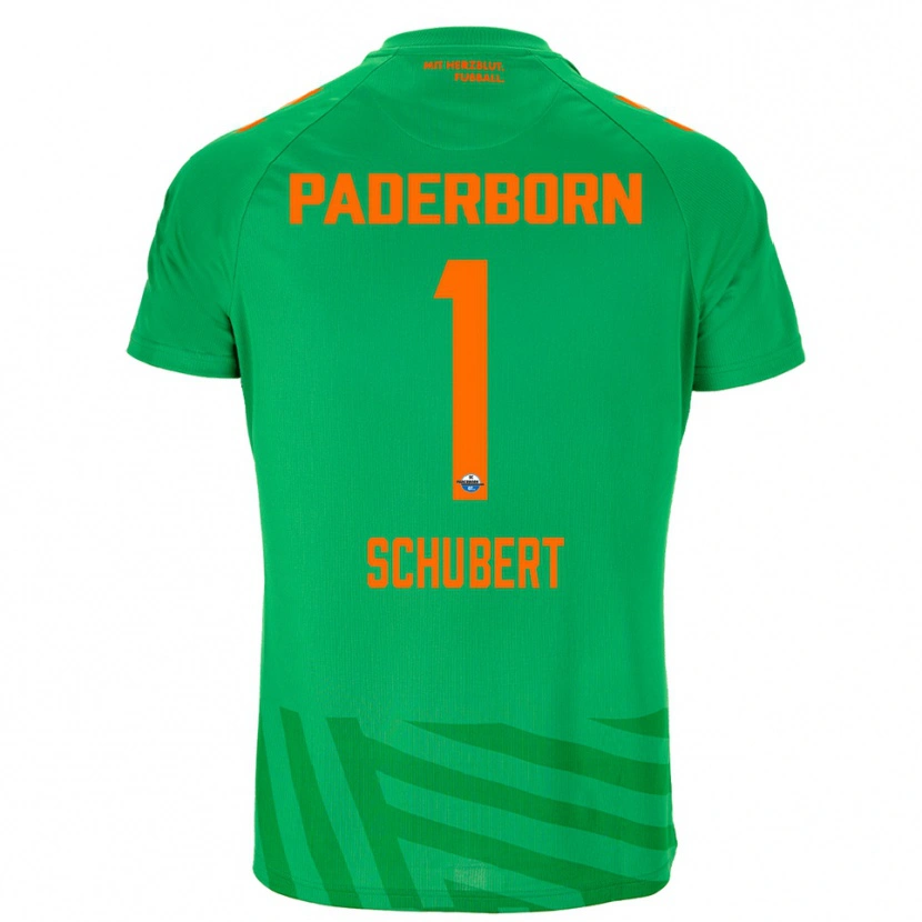 Danxen Mulher Markus Schubert #1 Verde Laranja Camisola Guarda-Redes 2025/26 Camisa